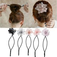 【CW】 Woman Donuts Twist Headband Hair Bun Maker Hairstyle Tools Accessories