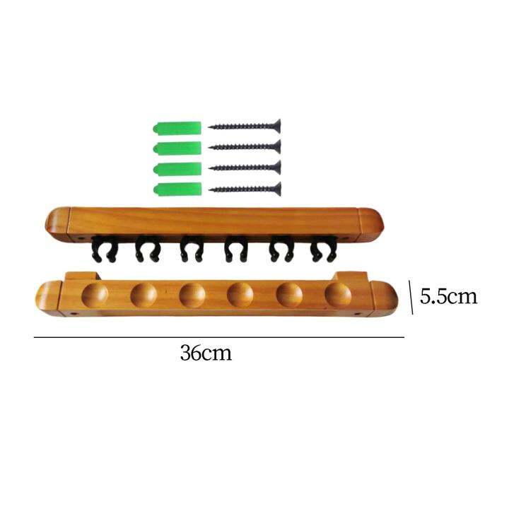 ไม้แทงพูลไม้-ccarte-ตัวยึดผนังคลิปคิว6สำหรับคนรักบิลเลียด