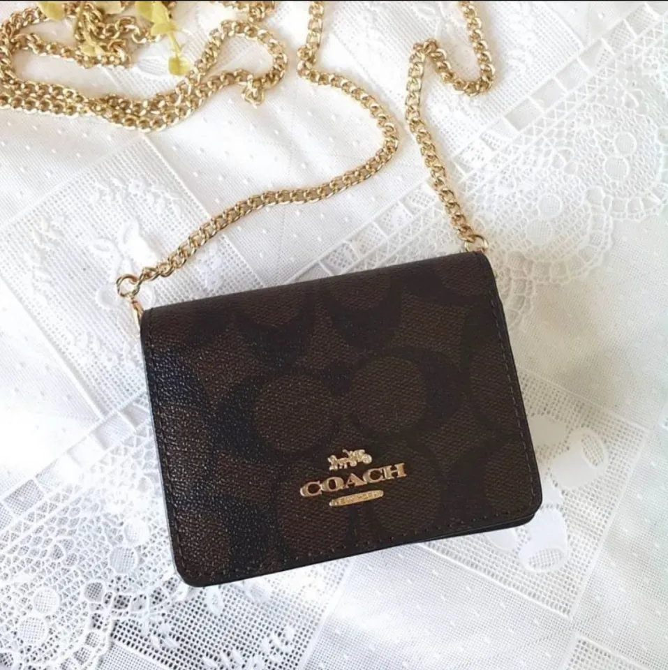 Coach 6650 Mini Wallet On A Chain In Signature in 2023