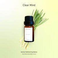 น้ำมันหอมระเหย 100% กลิ่น Clear Mind ขนาด 10ml 1ขวด Pure Aroma Oil 100% 1piece แบบเยาะ เปิดฝาใช้ได้เลย (ไม่มีกล่อง) (no box) ใช้กับตะเกียงอโรมา Aromatherapy Oil