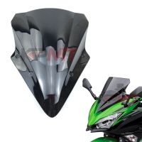 ☸กระจกรถจักรยานยนต์ใช่สำหรับ2017 2018 2019 2020 Kawasaki Ninja 650 EX650 ER6F KRT Editon กระจกหน้ารถ Deflectors กระจกบังลม