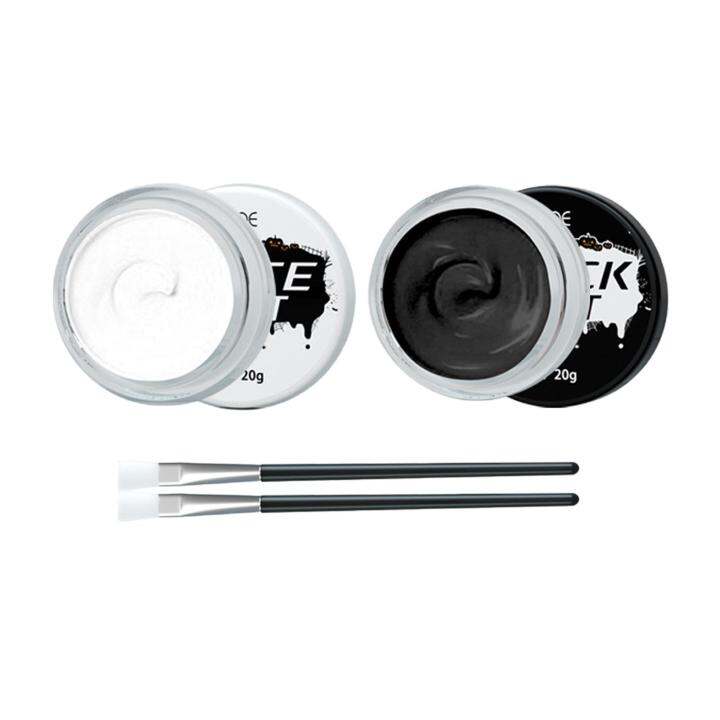 Hifer White and Black Face Body Paint, Makeup Kit Full Body Paint Make