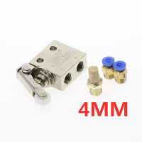 QDLJ-Tac2-31p Exhaust Valve 2 Position 3 Way Roller Lever Mechanical Valve Pneumatic Valve Switch 1/8" Female Thread W Fittings