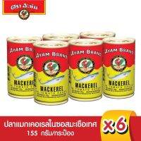 ?AYAM BRAND MACKEREL IN TOMATO ? SAUCE อะยัม ปลากระป๋องแมกเคอเรลในซอสมะเขือเทศ 155 กรัม x 6 กระป๋อง