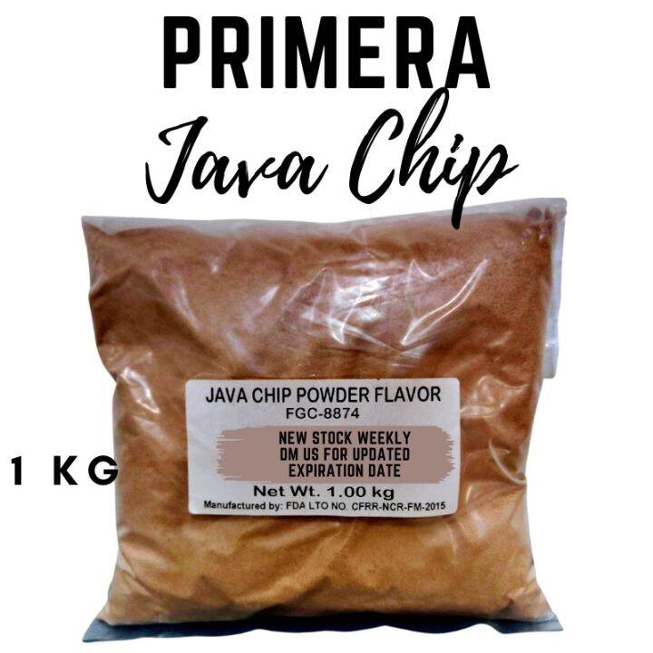 Primera Java Chip Premium Powder Flavor 1kg for Milktea Milk Tea Shakes ...