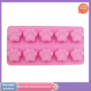 Buy 4 Cavity Bulldog Ice Cube Ice Box Food Grade Mold, Puppy Pet