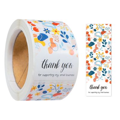 120Pcs 3x9CM Thank You Stickers This Package Is Happy To See You Too Seal Labels for Gift Card Box Packaging Party Baking decor