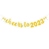 [COD] ปีใหม่จบการศึกษาแก้ว cheers to 2023HELLO 2023 HAPPY NEW YEAR แฟลชผง พวงมาลัย