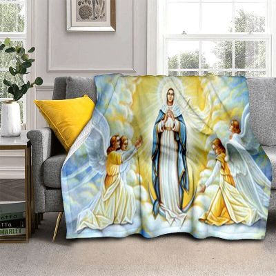 （in stock）Virgin Mary of Jesus 3D printed blanket blanket blanket travel blanket bed blanket（Can send pictures for customization）