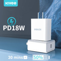 Kivee ชุดชาร์จเร็ว PD 18w หัวชาร์จPD สายชาร์จPDไอโฟน for Samsung/iPhone 13/ iPhone 12/ iPhone 12 Pro / iPhone 12 Max / iPhone11/ iPhone X iPad