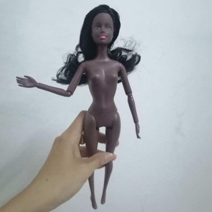 ของเล่นตุ๊กตาแอฟริกันตุ๊กตาสีดำเปลือยมีผมทรงแอฟโฟรเป็นของขวัญสำหรับเด็กทารกเด็กหญิงเด็กผู้ชาย