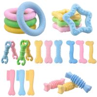 Pet Dogs Toys Chew Squeaky Rubber Toys for Cat Puppy Baby Dogs Non toxic Rubber Toy Funny Bone Ball Interactive Game
