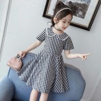 Baby Girls Dresses Summer Kids Plaid Sleeveless Cute Umbrella Print O-neck A-line Dress Summer Princess Dresses for Girls  by Hs2023