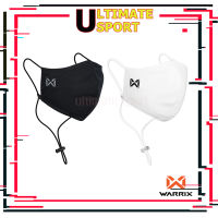 WARRIX หน้ากากผ้ากันฝุ่น PM2.5 วอริกซ์ Smart Fabric Mask มีสายคล้องคอ สีดำ/ขาว