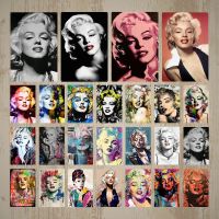 Marilyn Monroe Vintage โปสเตอร์โลหะ Plaque ป้ายดีบุก-Man Cave Club ห้องนั่งเล่น Wall Decor-ป้ายโลหะยอดนิยม