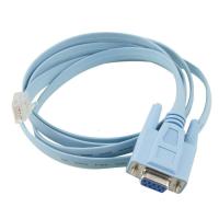 1.8M/6FT DB9 D-SUB VGA Male to RJ45 Jack Cable for Cisco Console Switch Router (Blue)