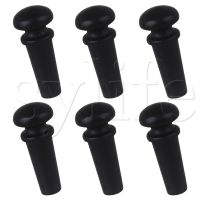 【CW】 Ebony End Pins without Dots Set of 6