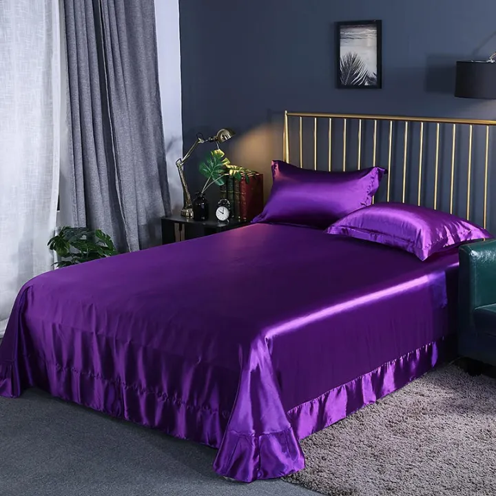Purple Bedding Set Luxury Queen King, Lilac King Size Bed Sheets