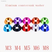 ✷♨❉ 5--10pcs M3 M4 M5 M6 M8 Aluminum Countersunk washer Umbrella Flat Head Screw Concave Conical Decorative Groove Washer gasket