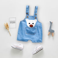 IENENS Summer 1PC Kids Baby Boys Jumper Clothes Clothing Short Trousers Toddler Infant Boy Pants Denim Shorts Jeans Overalls Dungarees 1 2 3 Years