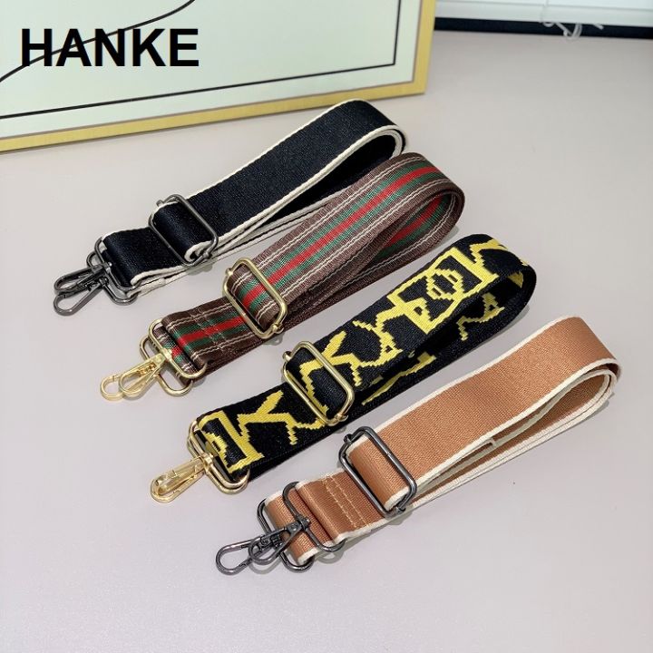 Nylon Bag Strap Women Shoulder Crossbody Bag Belt Colorful Wide Strap Bag  Part Accessories Female Messenger