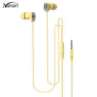 Macaron Color Wired Headphones Stereo In-ear Sports Headset Compatible For Android Iphone Huawei