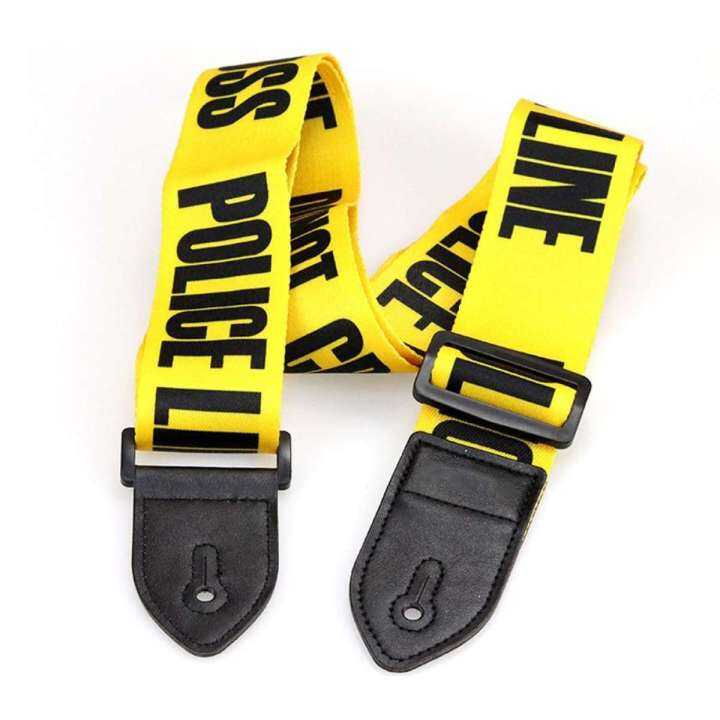 Police Line Guitar Strap (Yellow) Lazada PH