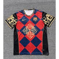 [FANS] 2324 New Barcelona Flower Red Football Training shirt เสื้อแขนสั้นคุณภาพสูง