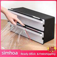 Simhoa เครื่องจ่ายแบบติดตั้งติดผนัง2 In 1สำหรับจัดอาหารฟิล์มใสอลูมิเนียมฟอยล์