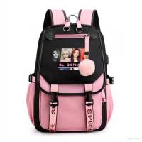 BLACKPINK JISOO ROSE LISA JENNIE Backpack for Women Men Student Large Capacity Breathable Fashion Multipurpose Bags