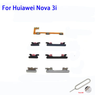 สำหรับ Huawei Nova 3i / Nova3i ปุ่มเปิดปิดและปุ่มแป้นสัมผัสด้านข้างอะไหล่ปุ่มเพิ่มและลดระดับเสียง