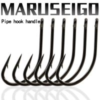 【LZ】∋❅✻  MARUSEIGO Fishing Hooks Set Barbed Single Circle Carp Hook High Carbon Steel Sea Fishinhook Fly Fishing Accessories Tackle