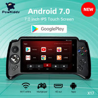 ใหม่ powkiddy X17 Android 7.0เกมคอนโซลมือถือ7นิ้ว IPS หน้าจอสัมผัส MTK 8163 Quad Core 2G RAM 32G ROM เครื่องเล่นเกมย้อนยุค