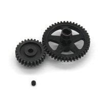 Steel 44T Reduction Gear and 27T Motor Gear for Wltoys 144001 144002 144010 124016 124017 124018 124019 RC Car Parts