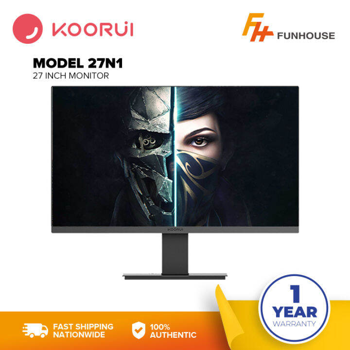 Koorui 27N1 BLACK Monitor 27 inch monitor IPS 75HZ HDMI VGA