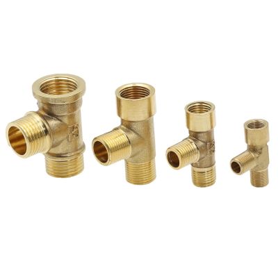 Brass Fittings Male to Male to Female 1/8 quot; 1/4 quot; 3/8 quot; 1/2 quot;BSP Thread Air Water oil fuel gas Piping Quick Coupler Fitting adapter