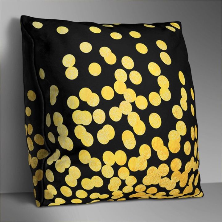 geometric-decorative-pillow-cases-eco-friendly-pillow-black-golden-pillowcase-party-hotel-pillowcases-cover