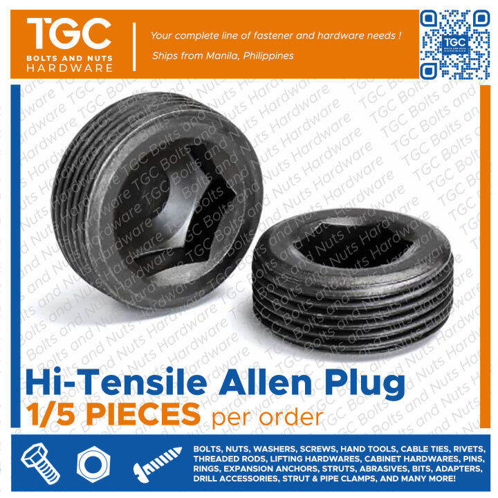 TGC 1/5PCS Allen Plug M10 M33 Socket Drain Plug / High Tensile Drain