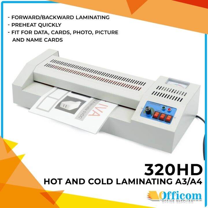 320 HD Laminator A3 / A4 (Hot/Cold/Reverse) Laminating Machine