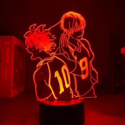 3D Lamp Anime Figure Haikyuu Motion Sensor Light Valentines Day Gift Holiday Lighting Decoration Bedroom Nightlight Child