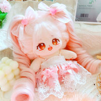 20cm Cute Doll Accessories Pretty Pink Princess Dress Headwear Pearl Strap Dress Cho Mi Yeon Jeon So-yeon Winter Gift