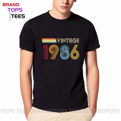 80S Retro Clothing Vintage 1986 Men T Shirt Birthday Gift Legends Born In 1986 T-Shirt 1986 Birth Year Tee Shirt