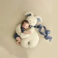 Newborn Photography Props Plush Animal Bunny Doll  Posing Pillow Photo  Cushion Photo Studio Photography Mat Cleaning Tools