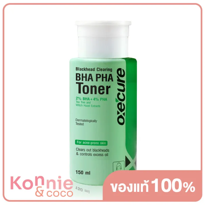 oxe-cure-โทนเนอร์-คลีนซิ่ง-ลดสิวอุดตัน-สิวเสี้ยน-รูขุมขนอุดตัน-blackhead-clearing-bha-pha-toner-150ml