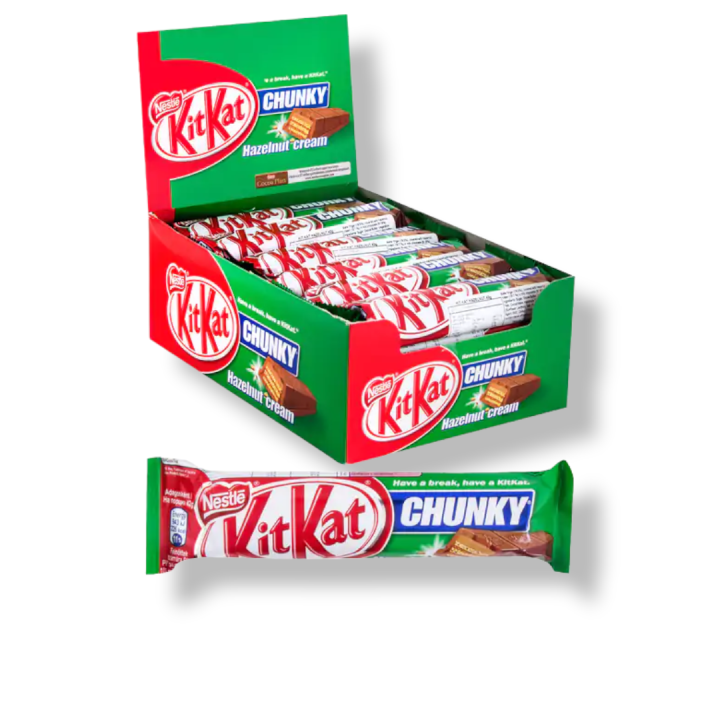 Kitkat Chunky Hazelnut Cream [24pcs*42g] 1 Box [Expiration 09/2023