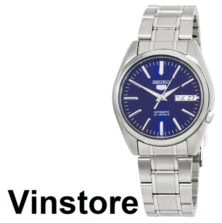 Vinstore] Seiko 5 SNKL43 Automatic 21 Jewels Stainless Steel Strap Blue Dial  Men Watch SNKL43K SNKL43K1 | Lazada Singapore