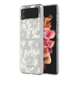 (Best Seller)  เคส Kate Spade New York รุ่น Protective Hardshell – Samsung Galaxy Z Flip 3 - ลาย Hollyhock Floral (เคสมือถือ)