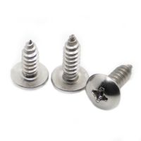 10-50pcs M3 M4 M5 M6 Cross Recessed Truss Head Self-tapping Screw 304 Stainless Steel Phillips Pan Head Wood Screw Nails Screws Fasteners