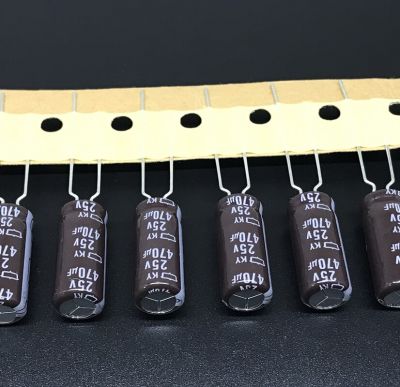 10pcs 470uF 25V NIPPON NCC KY Series 8x20mm Low impedance ESR Long Life 25V470uF Aluminum Electrolytic Capacitor