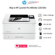 Máy in HP LaserJet Pro 4003dw, in Wifi Tốc độ 40 trang phút